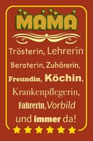 Holzschild 30X20 Cm Mama TröSterin Lehrerin Immer Da Spruch Zitat Deko Geschenk