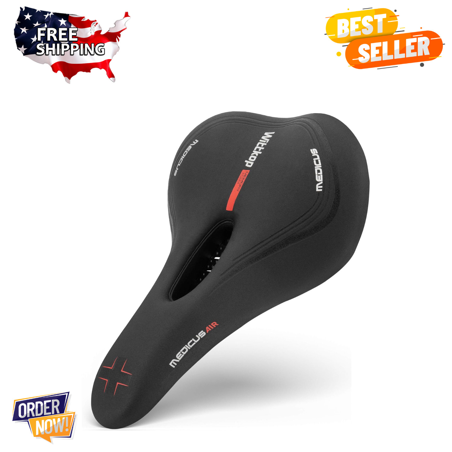 (New) Wittkop Bike Seat Waterproof Saddle 5 Zone Concept Bicycle Seat Men Women (19.99 USD)
