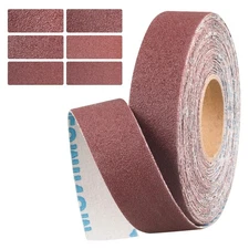 100 Grit Continuous Sandpaper Roll,1" x 32.9 Feet Emery Cloth Roll for  #200