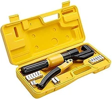 6 Ton Hydraulic Wire Cable Lug Terminal Crimper Crimping Tool 9 Dies