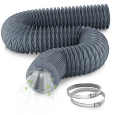 Hon&Guan 3in 75mm Nylon flexible Duct Ventilation Extractor Fan Vent Hose Pipe