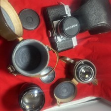 Topcon Uni 35mm , For Parts Or Repair Case / Extra Lenses Check Photos
