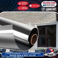 One Way Mirror Tint Window Film Privacy Protect UV Blacking Reflective FIT Home