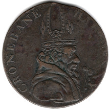 1789 CRONEBANE IRELAND ASSOCIATED IRISH MINERS ARMS COPPER TOKEN COIN T6