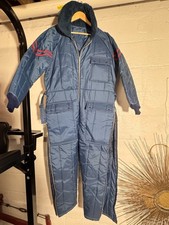 VTG 70s 3 Pocket Snowmobile insulated One Piece Shop Mechanic Suit
