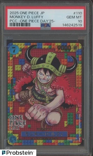 2025 One Piece JPN PCC One Piece Day '25 #110 Monkey D. Luffy PSA 10 GEM MINT