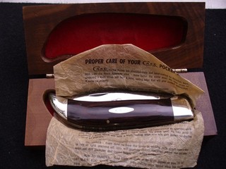 Vintage Case XX USA P172 Pretty Buffalo Knife 5 dots 1975 NM/Box