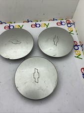 00-03 Chevy Malibu Center Cap 9593521 Silver 6.75 Gray For Hubcap Oem 3 Pieces
