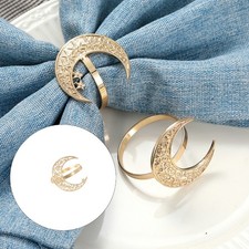 Dinner Alloy Napkin Rings With Sun Moon Theme Elegant Table Setting Accessories