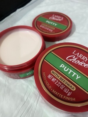2 Hair Putty high hold matte finish 2.2 oz each with beeswax larry's choice