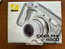 Nikon Digital Camera Coolpix 4800 ED 4.0MP Silver NOT Tested