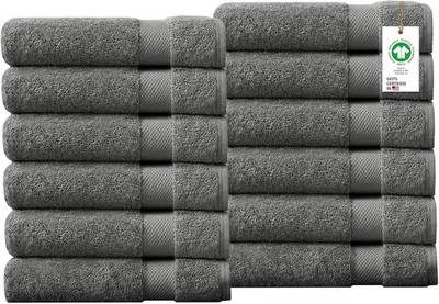 100% Organic Cotton Towels 650 GSM Plush Feather Touch Quick Dry Wash Cloth,