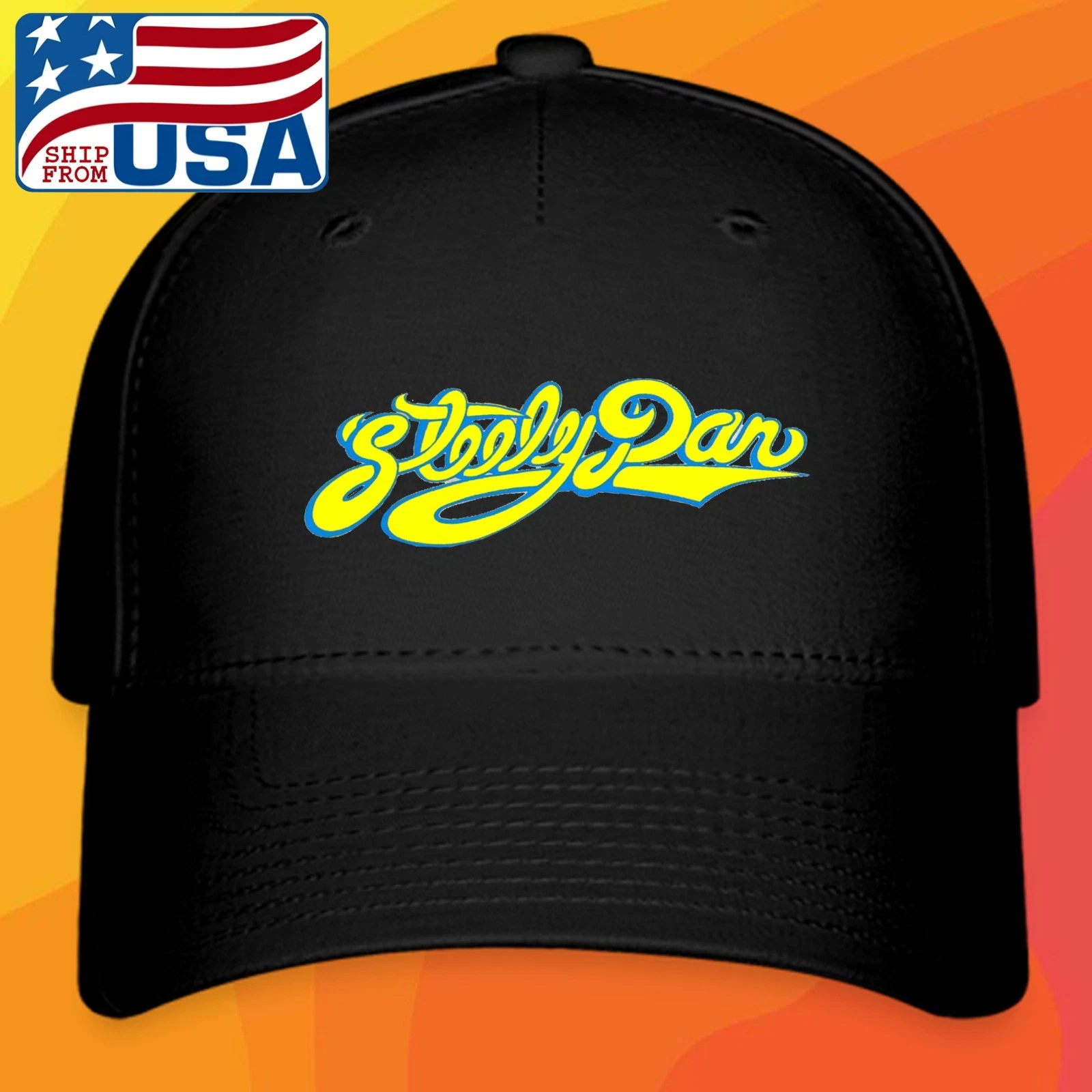 Steely Dan Black Hat Baseball Cap