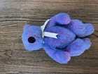 Vtg Ty Classic Beanie Baby Purplebeary Teddy Bear 14" Plush Purple Blue 1999