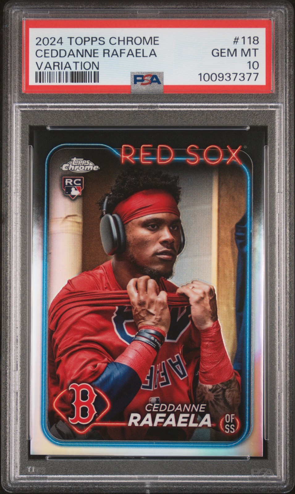 2024 Topps Chrome #118 Ceddanne Rafaela Variation PSA 10