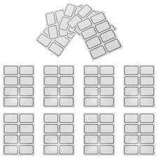 40 Sheets Blank Adhesive Stickers Self-adhesive Rectangular Labels