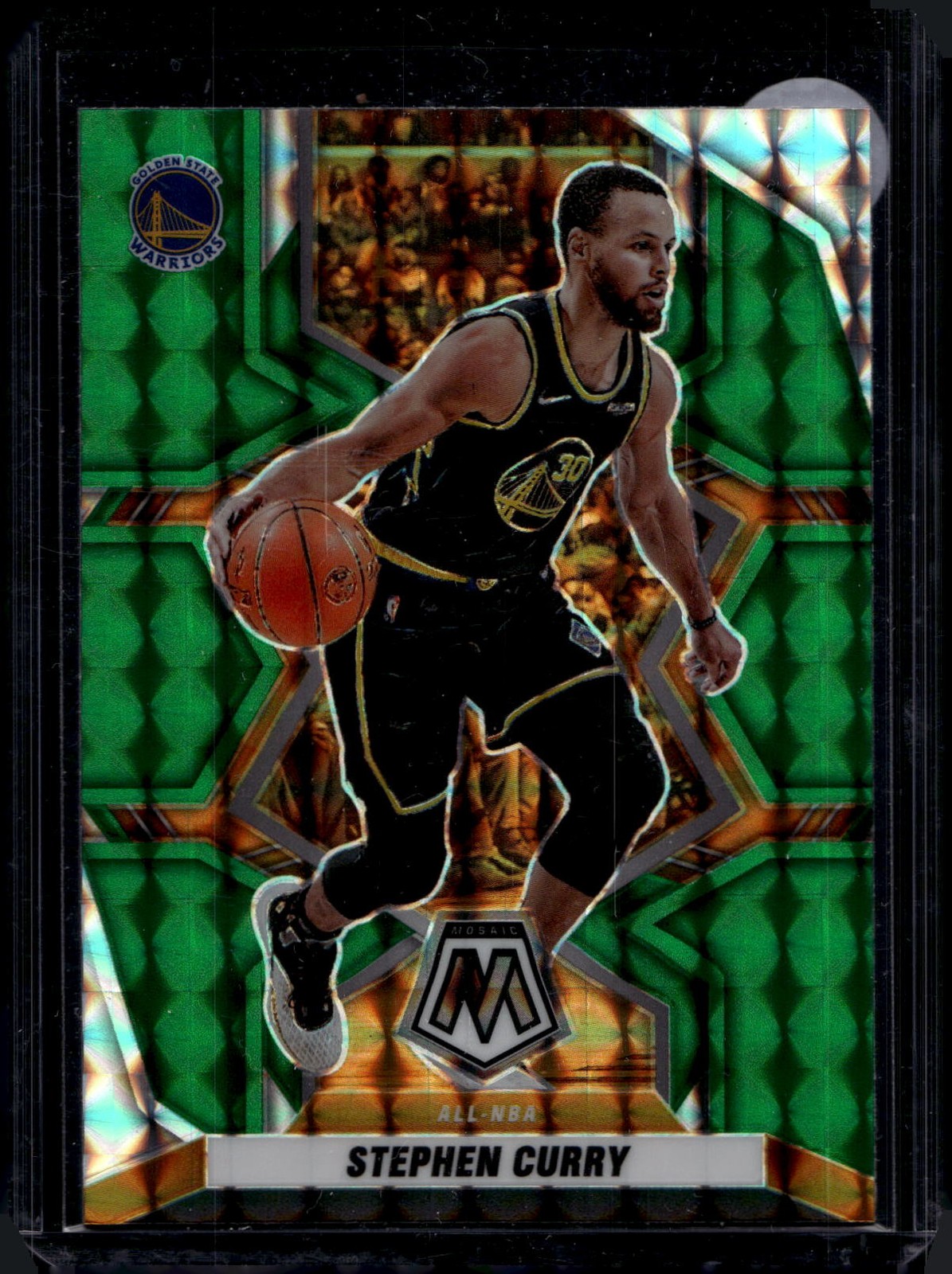 2021-22 Panini Mosaic #284 Stephen Curry Green