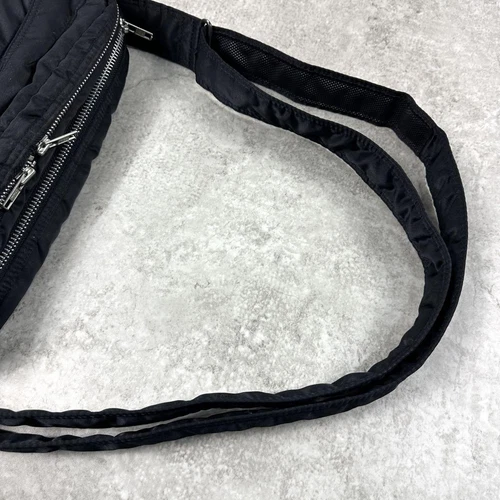 Porter Tanker Shoulder Bag Black 2 Layers YKK Zipper Unisex 28x20x8cm - Picture 9 of 13