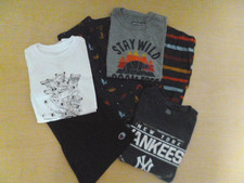  6 Pieces Boy  s Summer Clothing  3-Piece PJ's Set, 2 Shirts  1 Shorts  7/8