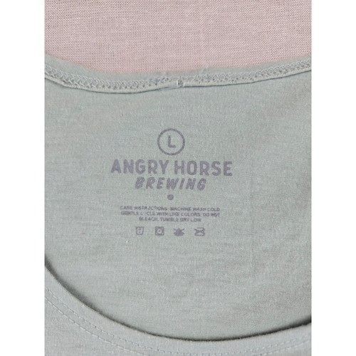 Angry Horse Brewing Montebello California Graphic Tank Top Sage Green Large - Picture 2 of 9