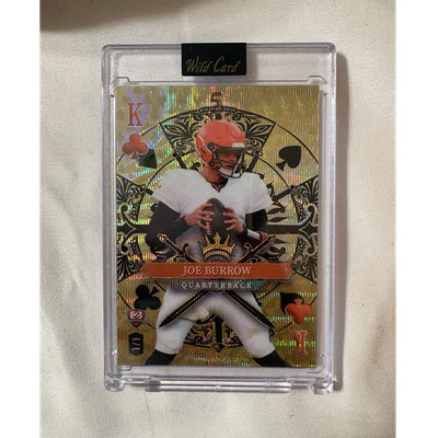 Wild Card Stacked Deck Back to Back Joe Burrow Josh Allen 1/1 Gold Parallel