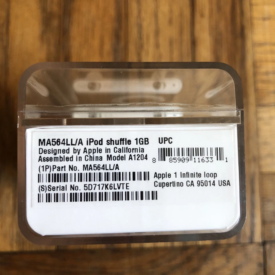 New Apple Ipod Shuffle 2nd Gen MA564LL/A A1204 1GB MP3 Player Silver - SEALED - Image 3 of 4