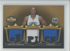 DWIGHT HOWARD JERSEY PATCH /9 2008-09 TOPPS TRIPLE THREADS GOLD TRIPLE SP MAGIC
