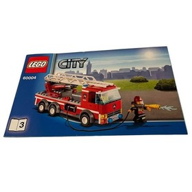 LEGO City 60004 Fire Station Instructions 1-2-3-4-5 Complete Lot - MANUALS ONLY