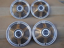 Full Set 1965 Ford Mustang Rare 13 Hubcaps - Oem 1965