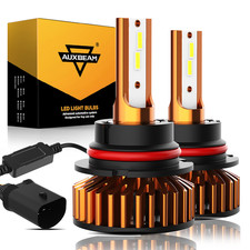 AUXBEAM 9007/HB5 LED Headlight Bulbs Conversion Kit High Low Beam 6500K White 2x