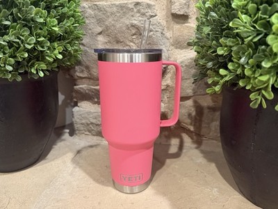 YETI Rambler 42 oz MUG w/ Straw Lid - Tropical Pink - Limited Edition!