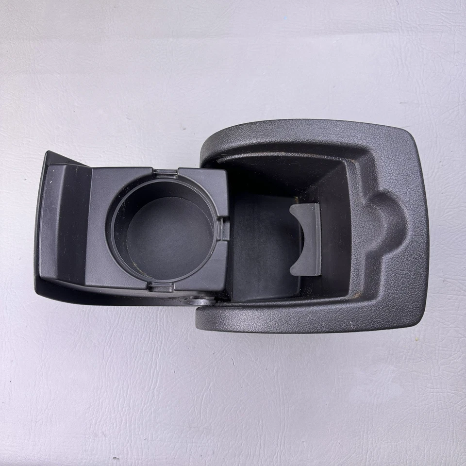 2006-2010 Hummer H3 Rear Seat Center Back Folding Cup Holder Cupholder Black OEM - Image 2 of 4