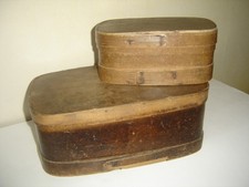 2 ANCIENNES  BOITES  COFFRETS de DENTELLIÈRE XIXe, Art Populaire