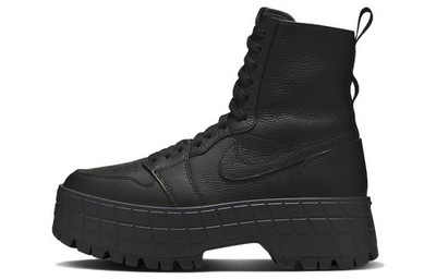 Size 9 - Air Jordan 1 Brooklyn High Triple Black W for sale online