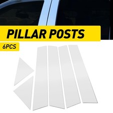 6pc Set Chrome Pillar Post For Chrysler 300 300c 2005-2010 Door Trim Cover Kit