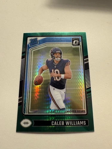 2024 Panini Donruss Optic - Rated Rookie Caleb Williams #201 Green Hyper Prizm