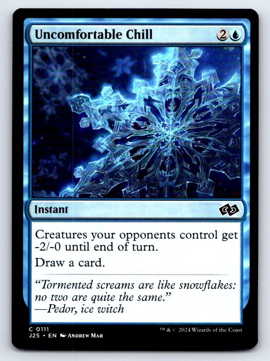 Uncomfortable Chill 111 Common Foundations Jumpstart Magic: The Gathering