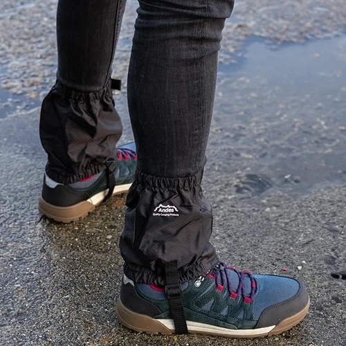 Andes Black Waterproof Walking Hiking Outdoor Trekking Boot Ankle Gaiters - Picture 4 of 6