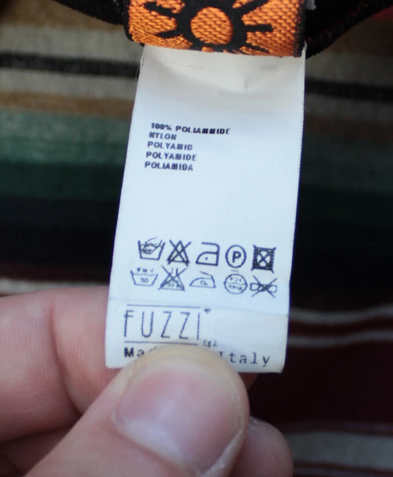 Jean Paul Gaultier Soleil Fuzzi Striped Maxi Skirt Multicolor Boho Gypsy Size L - Image 4 of 4