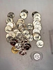 1960P WASHINGTON QUARTER 90% SILVER CH. BU BRILL UNC 40 COIN ROLL TYPE B REVERSE