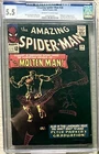 AMAZING SPIDER-MAN #28 CGC 5.5 1ST APPEARANCE & ORIGIN OF MOLTEN MAN 1965 OW-W
