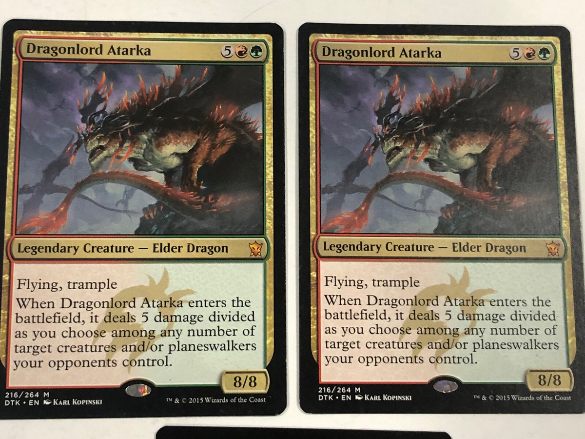 MTG Dragonlord Atarka x3 DTK 216 Magic The Gathering | eBay