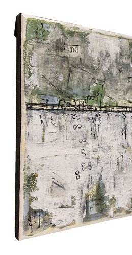 Original Abstract Minimal Contemporary Painting By K.A.Davis " Numbers 8 " - Picture 10 of 12