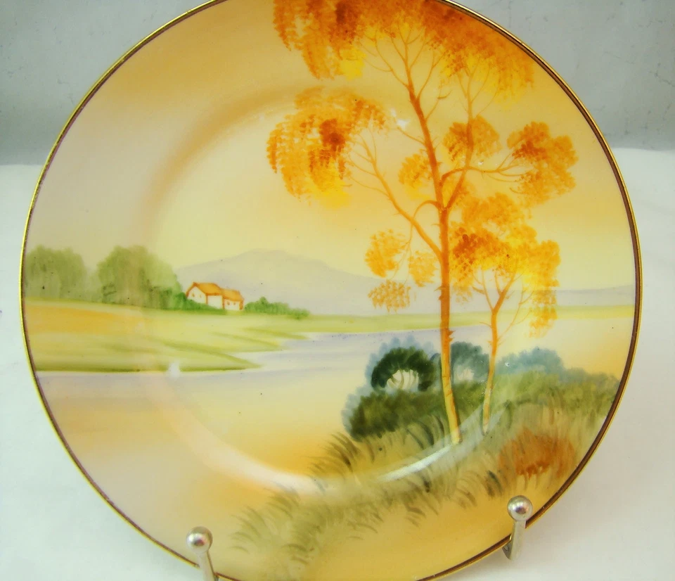 Noritake Morimura SCENIC (TREE IN THE MEADOW variation) Bread & Butter Plate(s) - Image 4 of 4