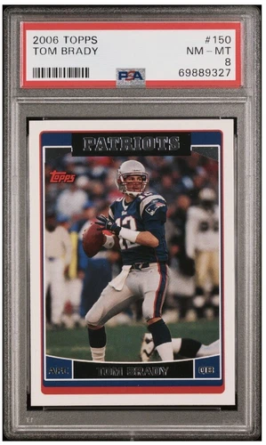 2006 Topps #150 Tom Brady PSA 8 NM-MT New England Patriots MVP 🔥🐐🔥