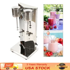 Double-Head Commercial Milk Shaker Machine Maker Ice Cream Mixer Smoothie Frappe