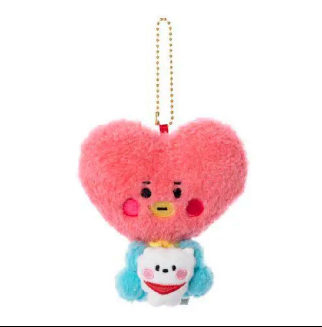 BT21 TATA タタ 5周年 マスコット ピンクレッド キディランド BT21 Baby Mascot My Little Buddy Tata plush BTS Japan NEW F