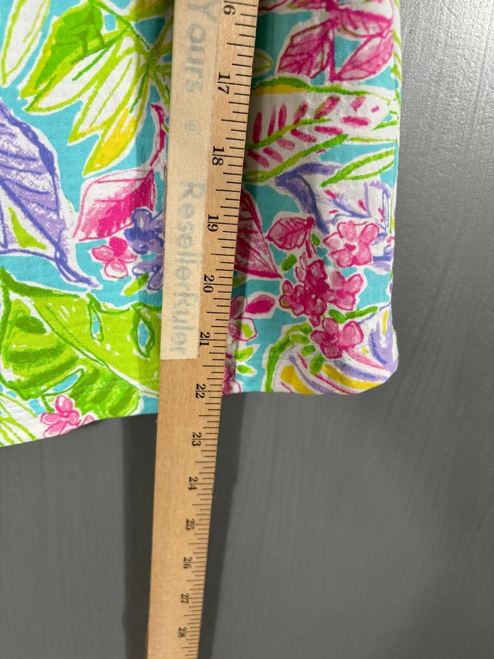 Top IBKUL XS para mujer cuello falso floral manga corta mezcla de nailon Foto 3 de 4