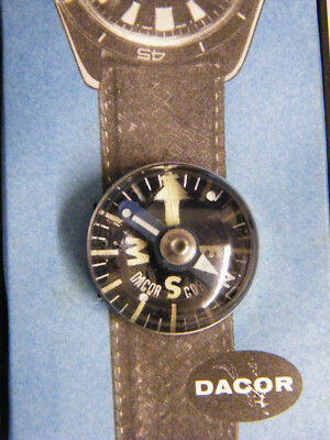 Vintage Dacor Scuba Diving Compass For Wrist NOS #2