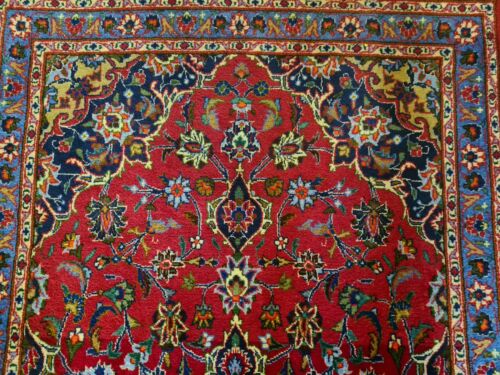 Feiner Königlicher Handgeknüpfter Perser Teppich Keshan Orientteppich 210x107cm - Bild 9 von 24